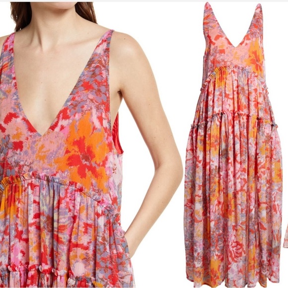 Free People Julianna Maxi Dress. Size Medium - Picture 3 of 7